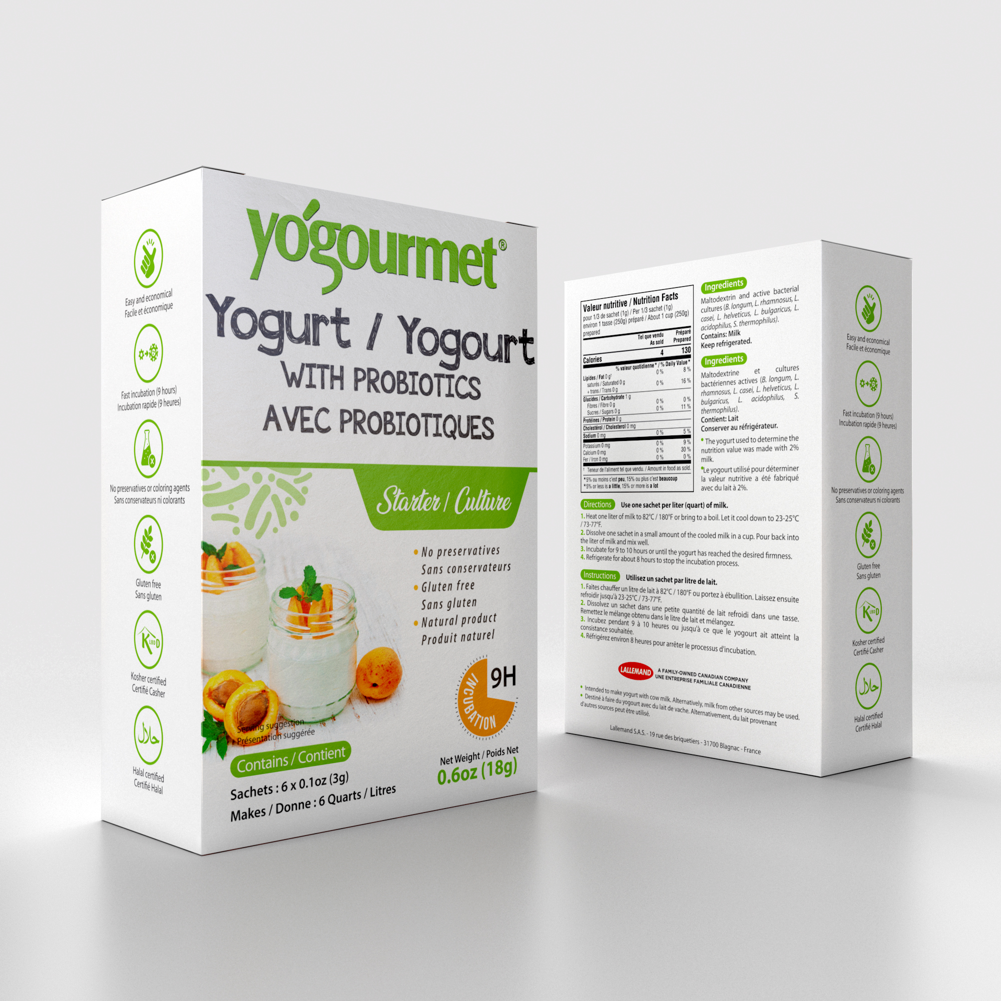 Culture de yogourt avec probiotiques